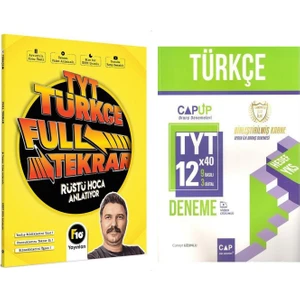 Çap Yayınları F10 TYT Türkçe Full Tekrar Kampı ve Çap Yayınları Türkçe Deneme Seti 2 Kitap