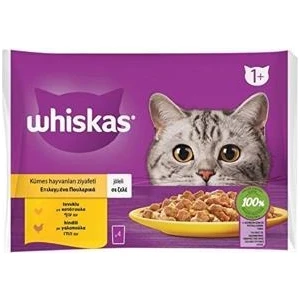 Kümes Hayvanları Ziyafeti Tavuklu ve Hindili Kedi Yaş Mama 340 gr (4 x 85 Gr)