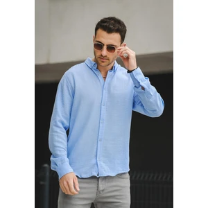 Piatris Kırınkıl Desen Düğmeli Yaka Erkek Gömlek