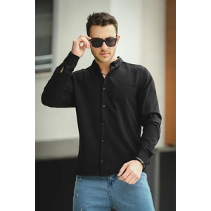 Piatris Kırınkıl Desen Düğmeli Yaka Erkek Gömlek