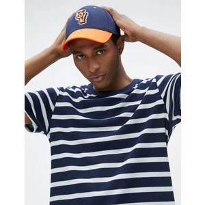 Kolej Kep Şapka İşlemeli Pamuklu