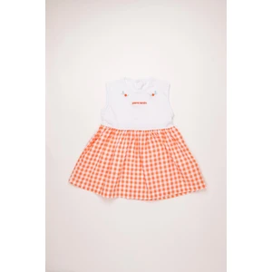 Pierre Cardin %100 Pamuk Çıtçıtlı Kız Çocuk Dokuma Elbise 303406