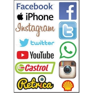 A4 Sticker 057 Tek Paket Çoklu Sticker