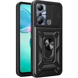 Infinix Hot 20I Kılıf Yüzüklü Sürgülü Kamera Korumalı Pars