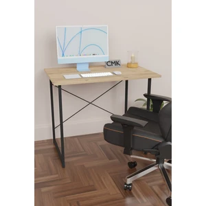 Furnature Design 60X90 Çalışma Masası Metal Ayaklı Ders Çalışma Ofis Masası Atlantik Çam
