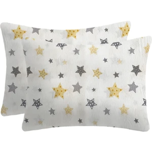 Lief Home Flanel ( Pazen ) Fermuarlı Bebek Yastık Kılıfı 35X45 ( 2 Adet )