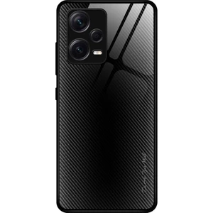 Lr Joyful Xiaomi Redmi Note 12 Pro Plus 5g Şok Geçirmez Telefon Kılıfı Karbon Fiber Doku Ince Kılıf Temperli Cam+ Tpu Telefon Kapağı (Yurt Dışından)