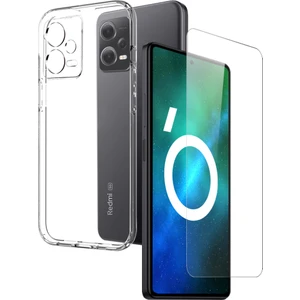 Lr Joyful Xiaomi Redmi Northjo Note 12 Pro + 5g 2'si 1 Arada Tasarım Koruyucu Anti-Drop Tpu Akıllı Telefon Kılıfı + Çizgiye Karşı Temizli Cam Ekran Koruyucu (Yurt Dışından)