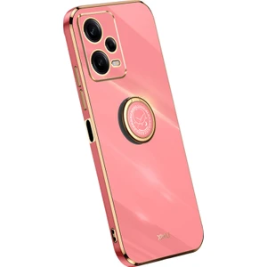 Lr Joyful Xiaomi Redmi Xinli Telefon Kılıfı Note 12 Pro Plus 5g, Elektraplatma Altın Kenar Yüzük Tutucu Kickstand Tpu Telefon Kapağı (Yurt Dışından)