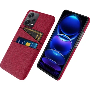 Lr Joyful Xiaomi Redmi Note 12 Pro Plus 5g Kumaş Doku Telefon Geri Kapak Ince Uygun Cep Telefonu Koruyucu Kılıf 2 Kart Yuvası (Yurt Dışından)