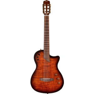 Stage Thinbody Elektro Klasik Gitar (Edgeburst)