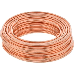 Ege Teknik Metal 6 mm Bakır Tel Yuvarlak - 1.5 Metre