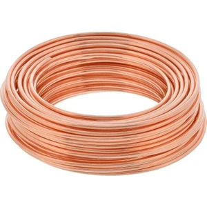 Ege Teknik Metal 4 mm Bakır Tel Yuvarlak - 4 Metre