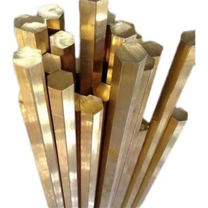 Metal Depom 4 mm Altıköşe Altıgen Pirinç Çubuk - 1 Metre