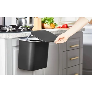 Multifonksiyonel 15 Lt Askı Aparatlı Banyo Mutfak & Tezgahüstü Çöp Kovası - Hkb-15