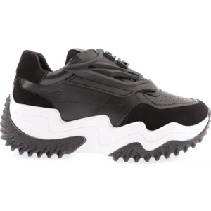 Z35 23Y Kadin Kalin Taban Lazer Detayli Sneakers Ayakkabi