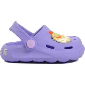 Brn 1648-B Lila Desenli Bebek Sabo Terlik