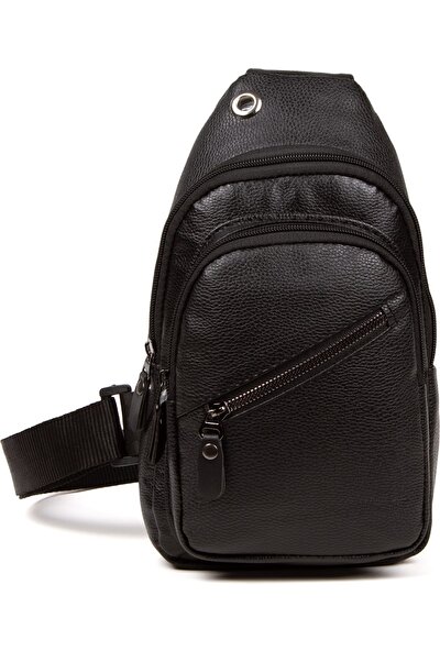 Adelina Bags Unisex Çapraz Askılı Omuz Çantası Body Bag Siyah