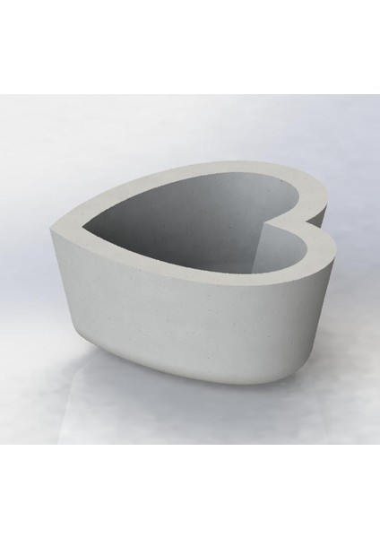 Kalp Çimento Tencere Kalip 11X4.5 cm Plastik Aparat fırsatları