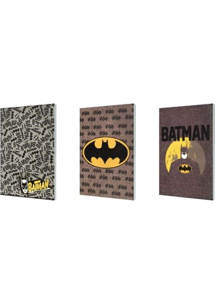 Batman Plastik Kapak 40 Yaprak Kareli Defter My Note 18,5 x 26 (3 Adet)