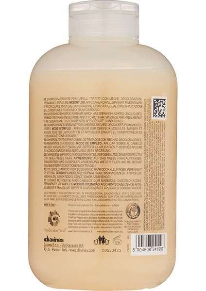 Nounou Nourishing Shampoo Besleyici ve Koruyucu Bakım Şampuanı 250ML 75000 8004608241997.