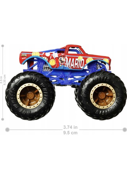 Hot Wheels Monster Truck Super Mario 1:64 HJG41-HCR75 fırsatları