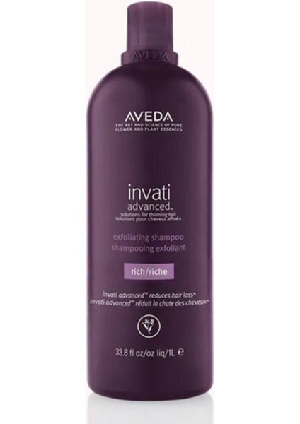 Invati Advanced Şampuan: Zengin Doku 1000ML 18084016831