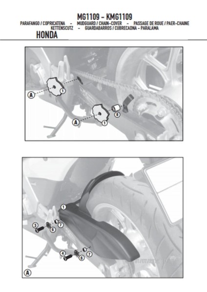 MG1109 Honda Nc 700 X-S - Nc 750 X-S - Integra 700 Zıncır Mu modelleri