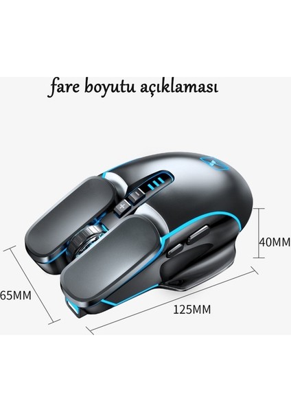 Topone 4 Renk Solunumlu 4 Ayarlanabilir Dpı Kablosuz Mouse () (Yurt Dışından)