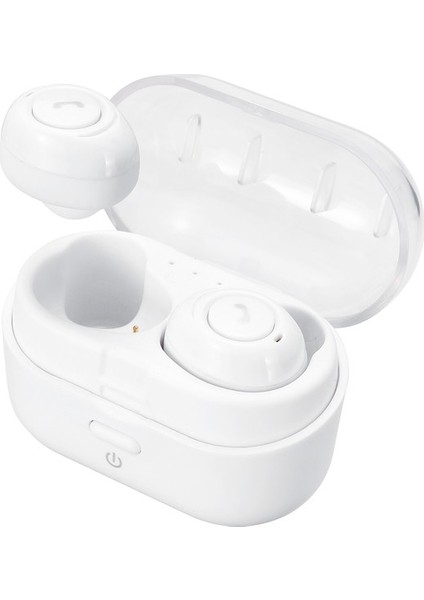Insma Tws True Wireless Bluetooth 5.0 Telefon Kulaklığı Mini Taşınabilir Hifi Stereo Ipx5 Su Geçirmez 2'li Şarj Kutulu Kulaklık Aramaları - Beyaz () (Yurt Dışından)