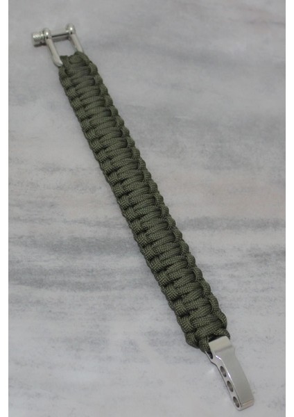 Paracord Paraşüt Ipi Outdoor Bileklik 3 Kademeli U Klips modelleri