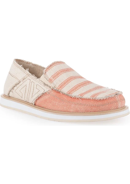 Linen Espadril 1331 Keten Kadın Ayakkabı Somon