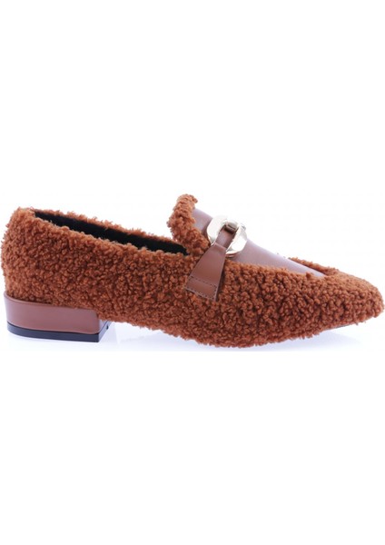5270-424 Metal Tokali Peluş Kadin Oxford Ayakkabi