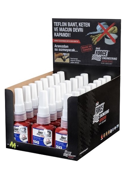 Ems Force Boru Sızdırmazlık Elemanı 5543 Sıvı Teflon 50ML