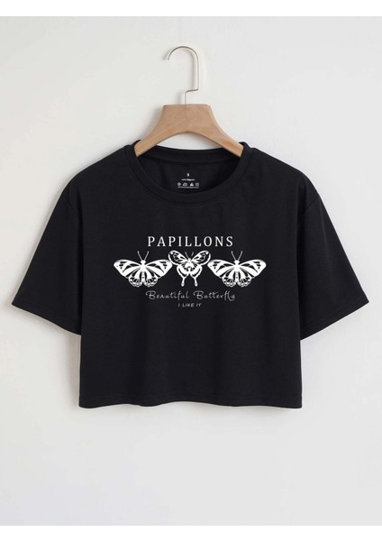 Baskılı Crop Tshirt Daxis Sportwear Company