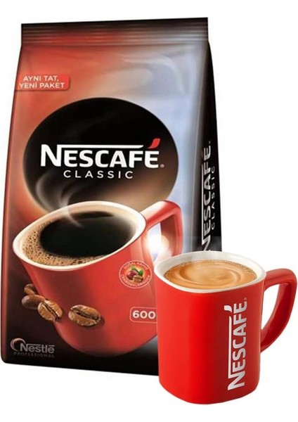 Classic 600 gr Paket Granül Kahve + Nescafe Bardak Kupa