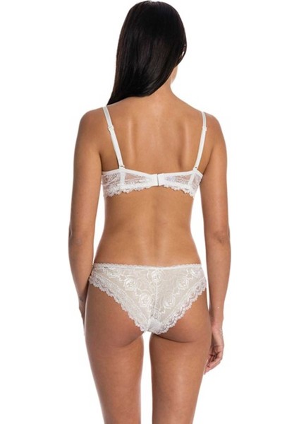 Dolgusuz Full Dantelli Sütyen Takımı Lacivert fiyatları