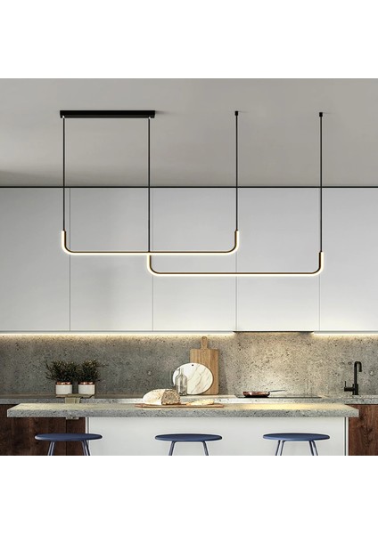 CL80015 Siyah Çift Yay 80CM LED Lamba,yay Sarkıt Avize,modern Aydınlatma,3000K fırsatları