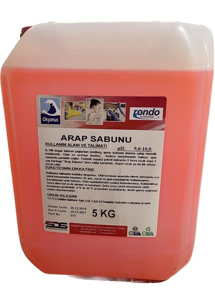 Sıvı Arap Sabunu 5 Kg