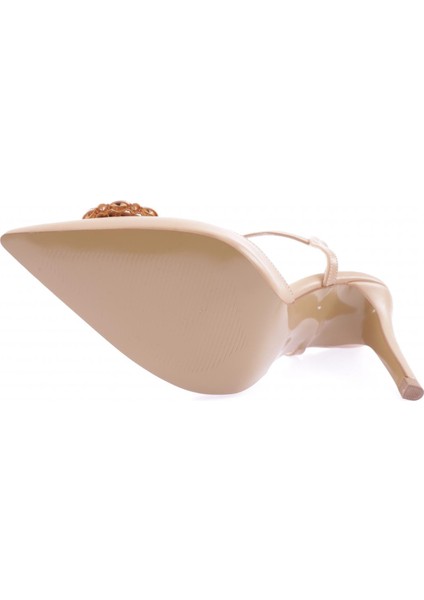 1005-23Y Kadin Kristal Tokali Bilekten Bağli Ince Topuklu Ayakkabi indirimleri