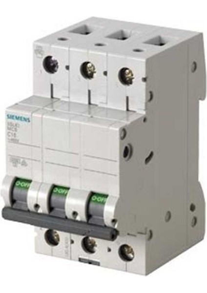 5SL6340 7 40A 3 Fazlı 70 mm Anahtarlı Otomatik Sigorta 6ka C Tipi Yavaş Karakterli