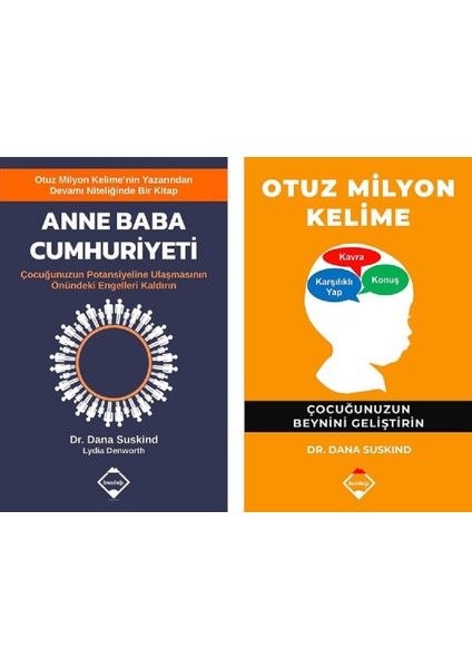 Otuz Milyon Kelime - Anne Baba Cumhuriyeti - 2 Kitap Takım - Dana Suskind