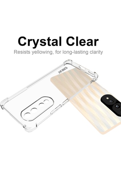 Enkay Hat Prens Tpu Honor 80 Pro 5g Için Telefon Kılıfı, Kalınlaştırılmış Köşeler Şok Geçirmez Anti-Slip Strip Kenar Net Telefon Kapağı (Yurt Dışından)