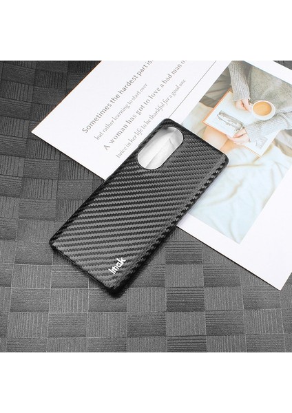 Imak Ruıyı Serisi Karbon Fiber Doku Telefon Kılıfı Honor 70 5g, Anti-Slatch Pu Deri Kaplamalı Pc Arka Kapak (Yurt Dışından)