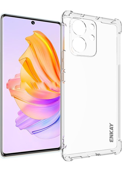 Enkay Hat Prensi Onur Için Prens 80 Se 5g Slip Anti-Slip Strip Edge Net Telefon Kapağı Kalınlaştırılmış Köşeler Şeffaf Tpu Telefon Kılıfı (Yurt Dışından)