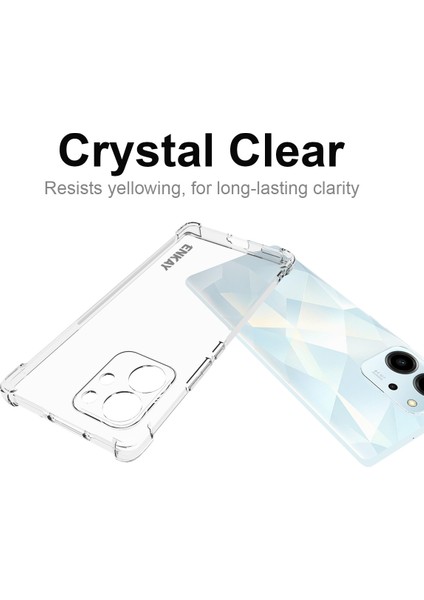Enkay Hat Prensi Onur Için Prens 80 Se 5g Slip Anti-Slip Strip Edge Net Telefon Kapağı Kalınlaştırılmış Köşeler Şeffaf Tpu Telefon Kılıfı (Yurt Dışından)