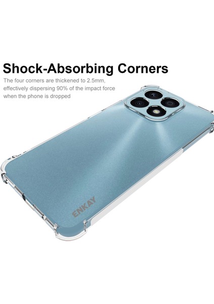Enkay Hat Prensi Honor X8A 4g Şok Geçirmez Şeffaf Telefon Kapak Anti-Slip Strip Edge Tpu Kılıfı (Yurt Dışından) fiyatları