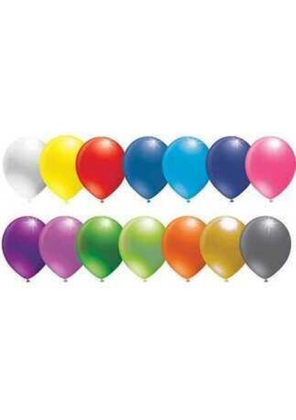Balon Düz 5 Inc Karışık PK:100