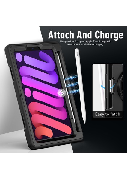Xhappy iPad Mini 6 Tablet Kılıfı 8.3 Inç Kalem Yuvalı Çok Fonksiyonlu Apple Tablet Kılıfı (Yurt Dışından) modelleri