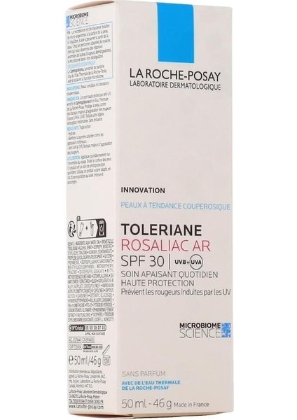 La Roche-Posay Toleriane Rosaliac Ar SPF30 Güneş Korumalı Bakım Kremi 50ML